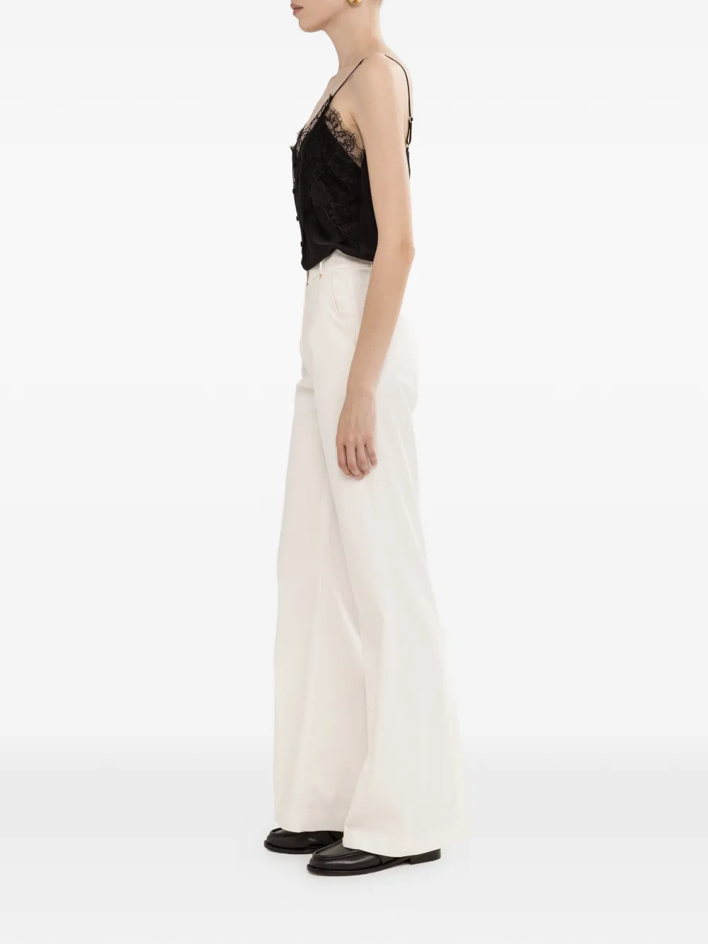  Nissa Lace Panel Blouse - Black 