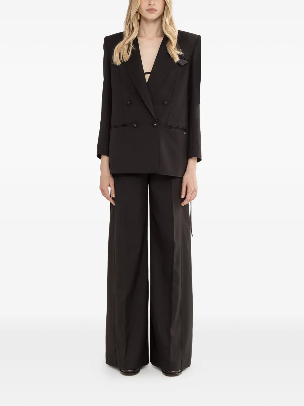 NISSA open-back blazer - Nero