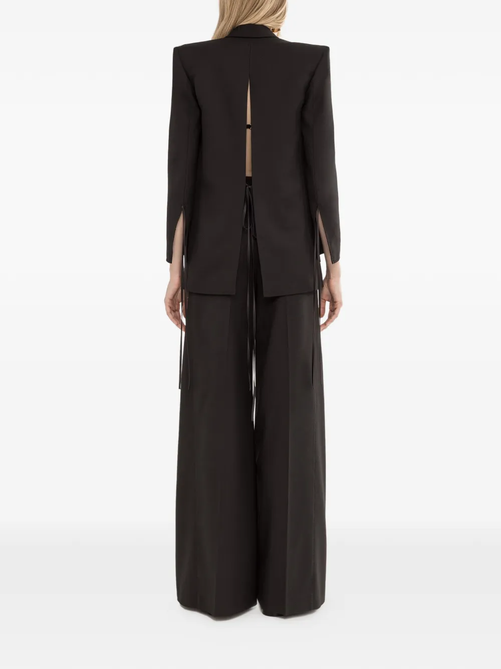  Nissa Open-back Blazer - Black 