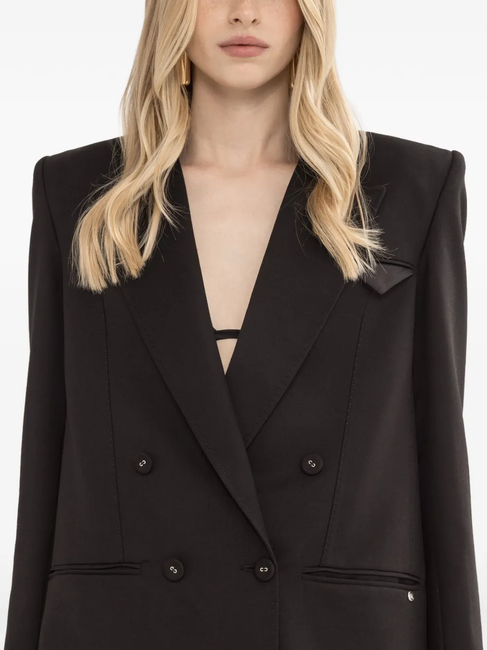 NISSA Blazer met open rug Zwart