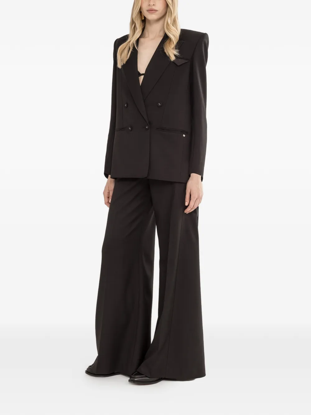  Nissa Open-back Blazer - Black 