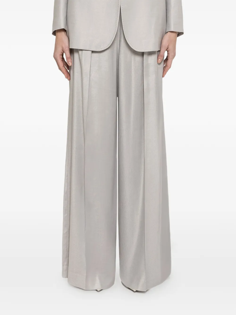 NISSA high-rise palazzo pants - Grigio