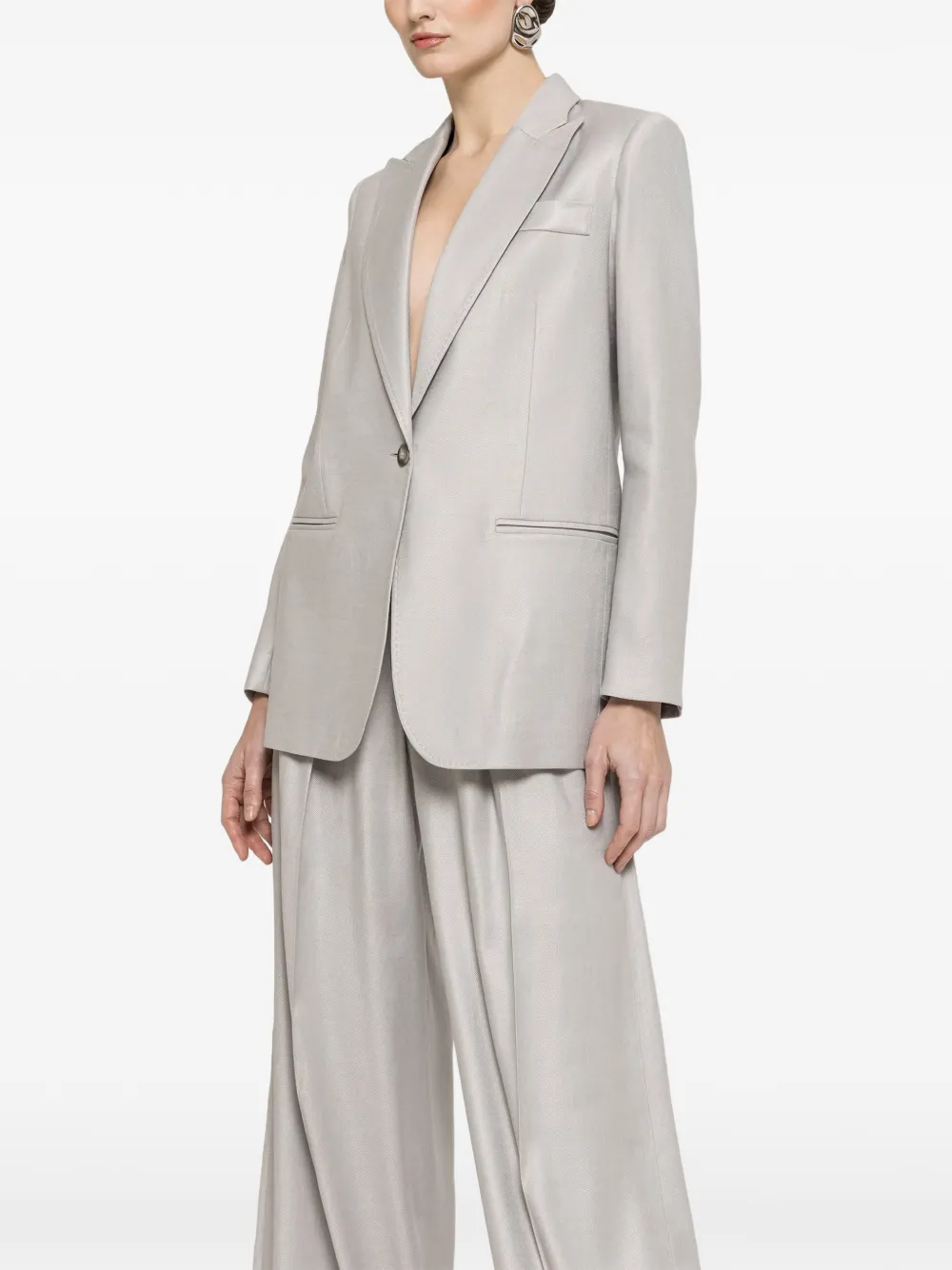 NISSA High waist palazzo broek Grijs
