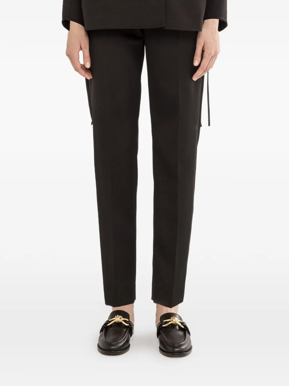 NISSA slim trousers - Nero