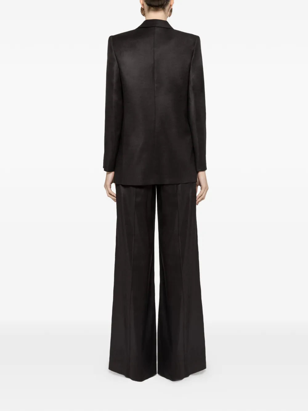 NISSA High waist palazzo broek Zwart