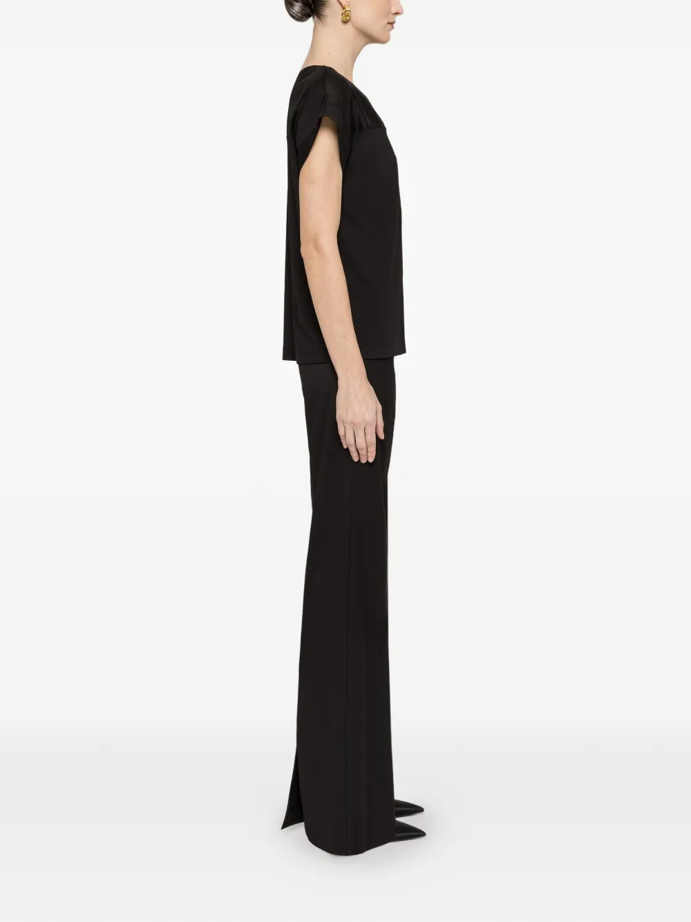  Nissa Bow Detail Blouse - Black 