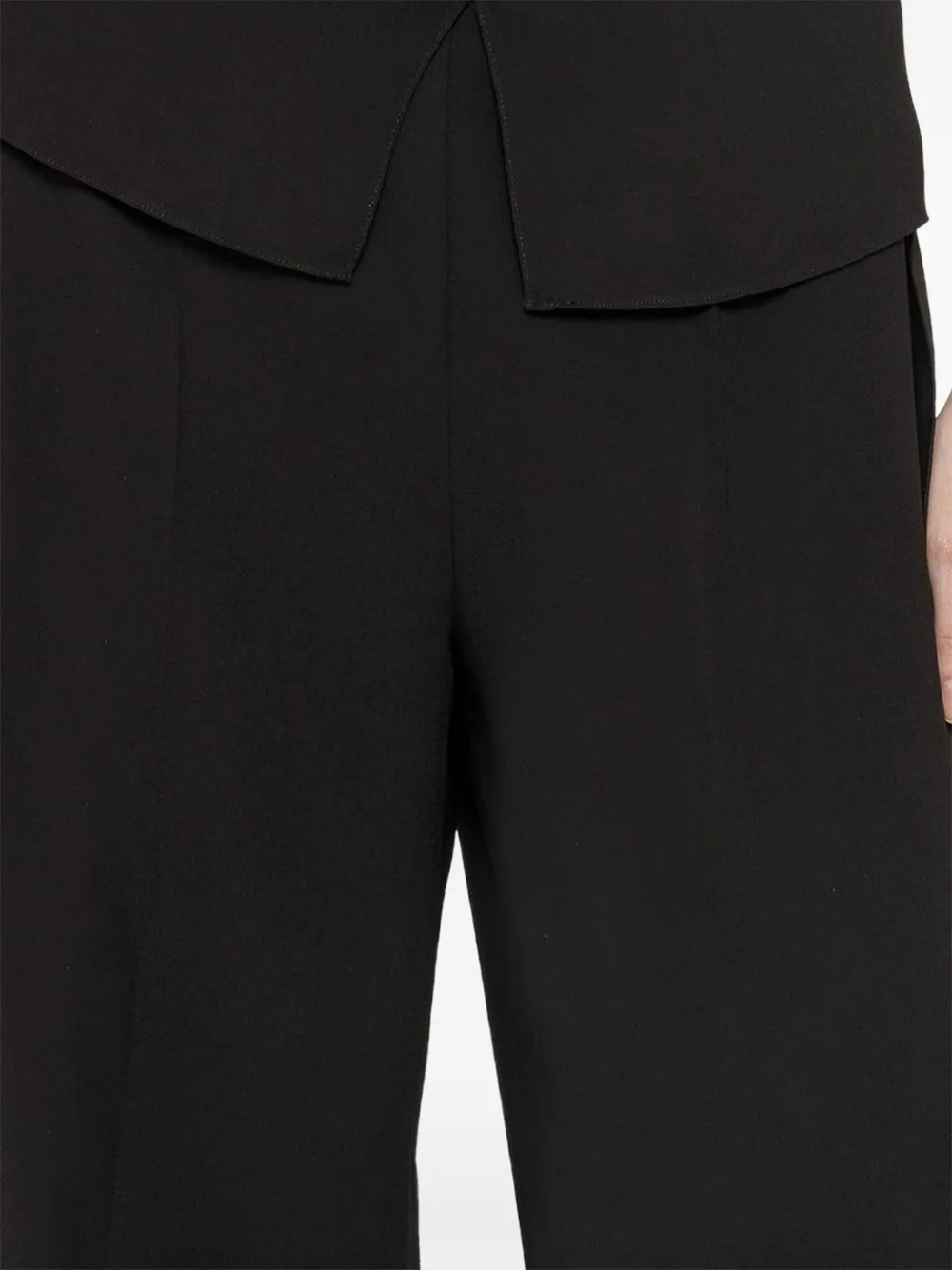 Nissa High-rise Wide-leg Trousers - Black 