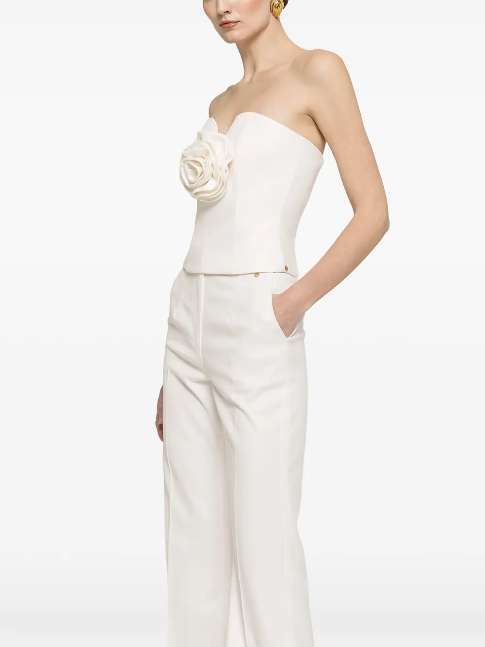 Nissa Flared Trousers - White 