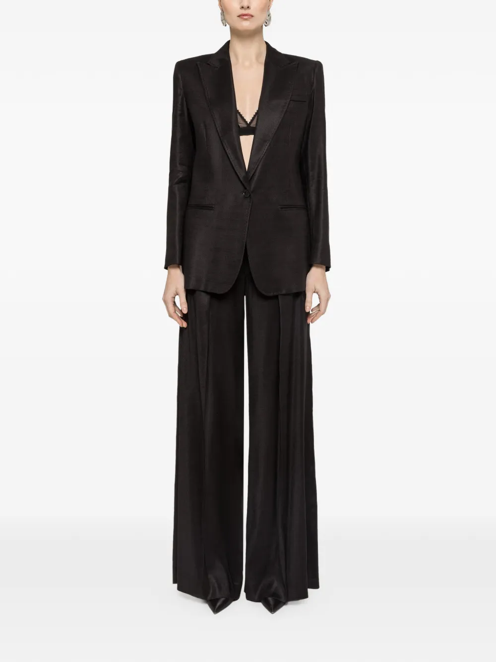  Nissa Single-breasted Blazer - Black 