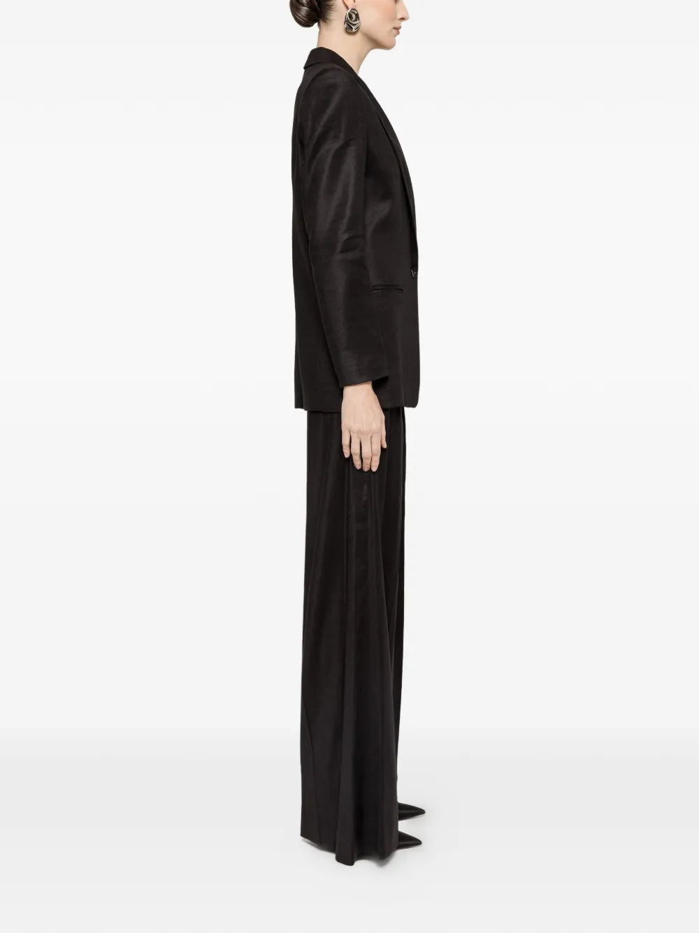  Nissa Single-breasted Blazer - Black 
