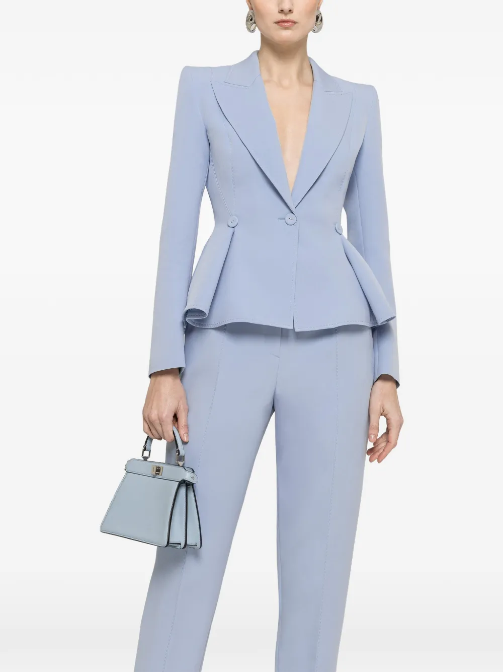 NISSA single-breasted blazer - Blu