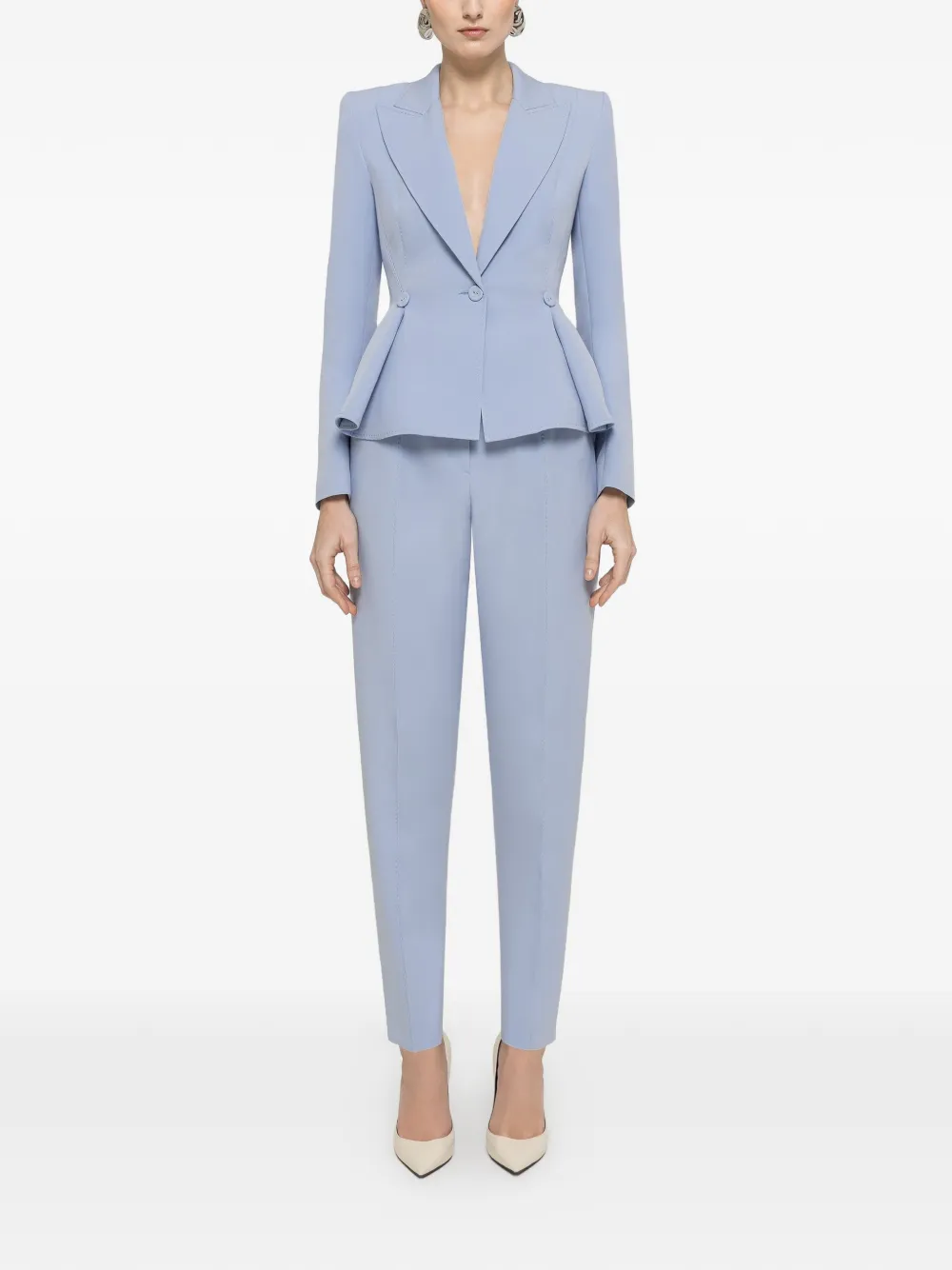  Nissa Single-breasted Blazer - Blue 