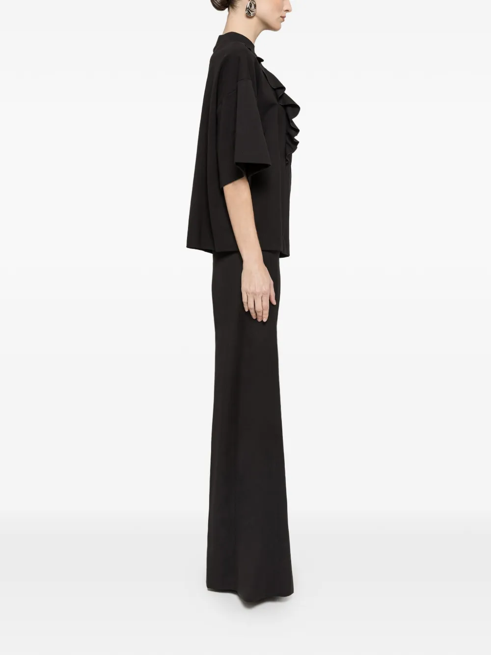 Ruffled Oversized Top
