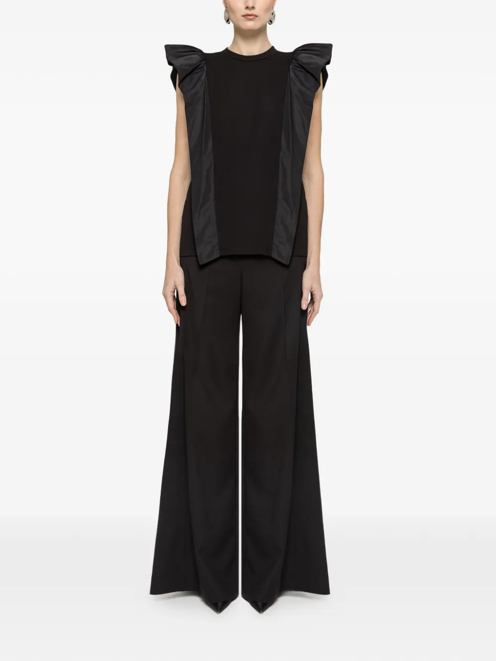  Nissa Ruffled Top - Black 