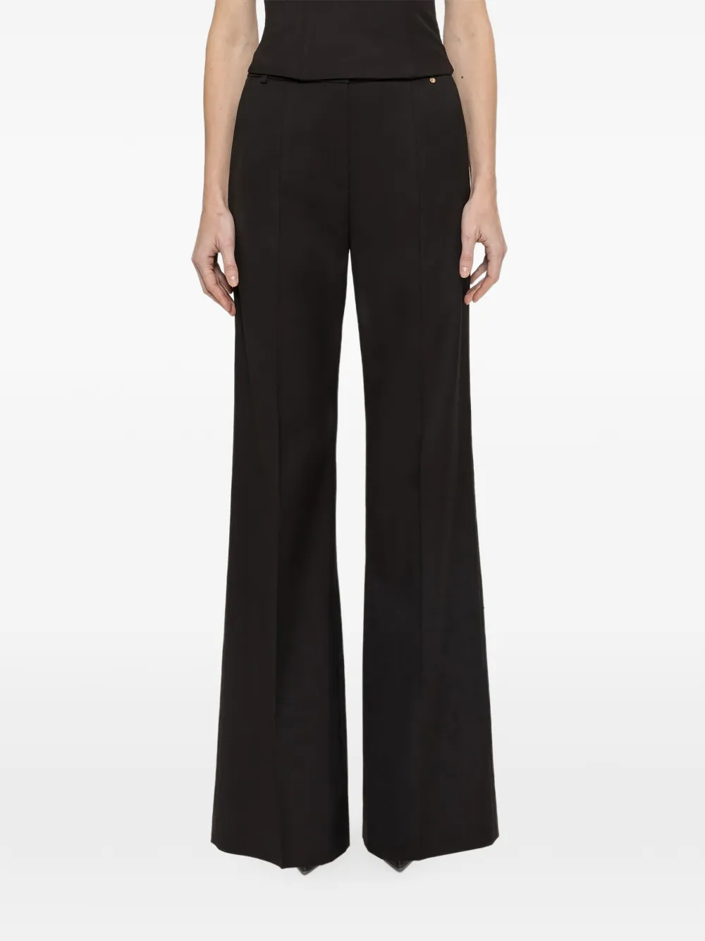 NISSA flared trousers - Nero