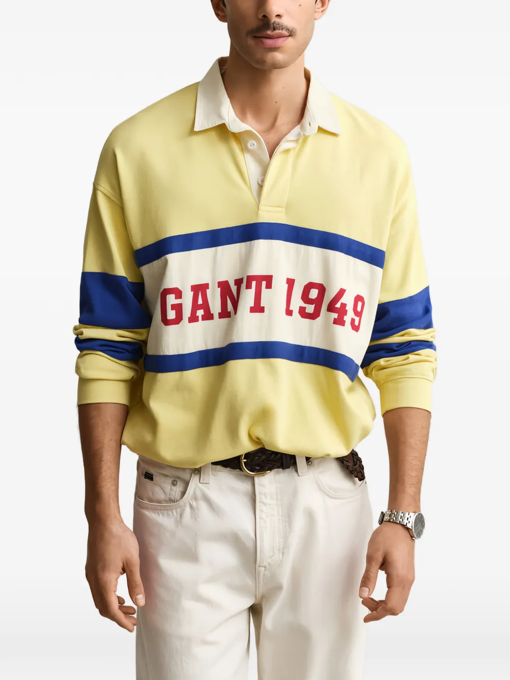 Gant Heavy Rugger poloshirt Geel