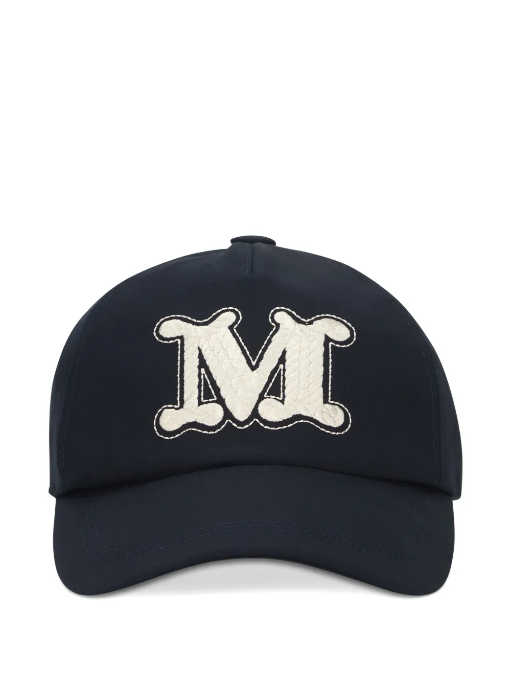 Max Mara logo-patch baseball cap - Blau