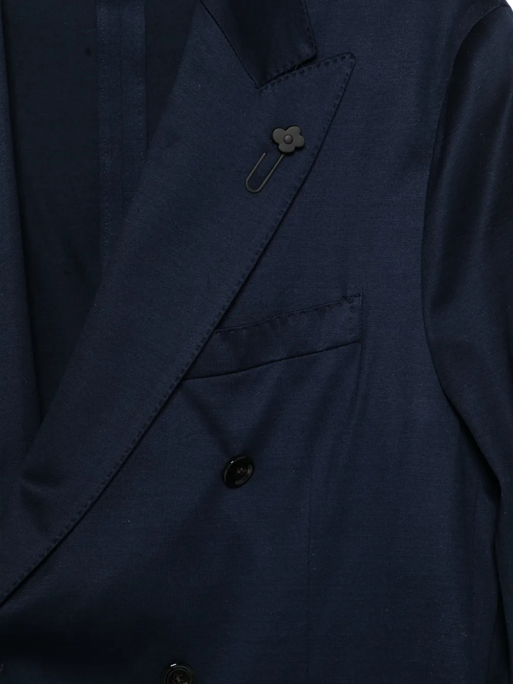  Lardini Double-breasted Jacket - Blue 