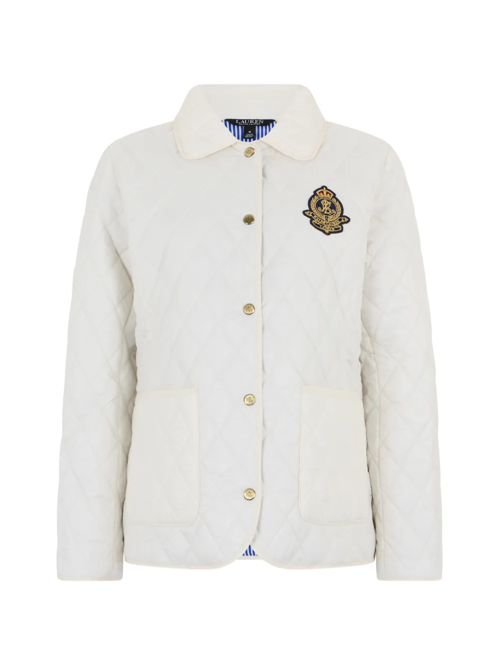 Lauren Ralph Lauren quilted crest puffer jacket - Toni neutri