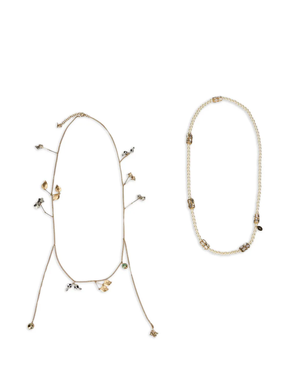  Weekend Max Mara Wkaesordio Embellished Necklace - Gold 