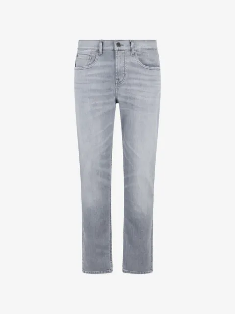 7 For All Mankind faded slim-fit jeans