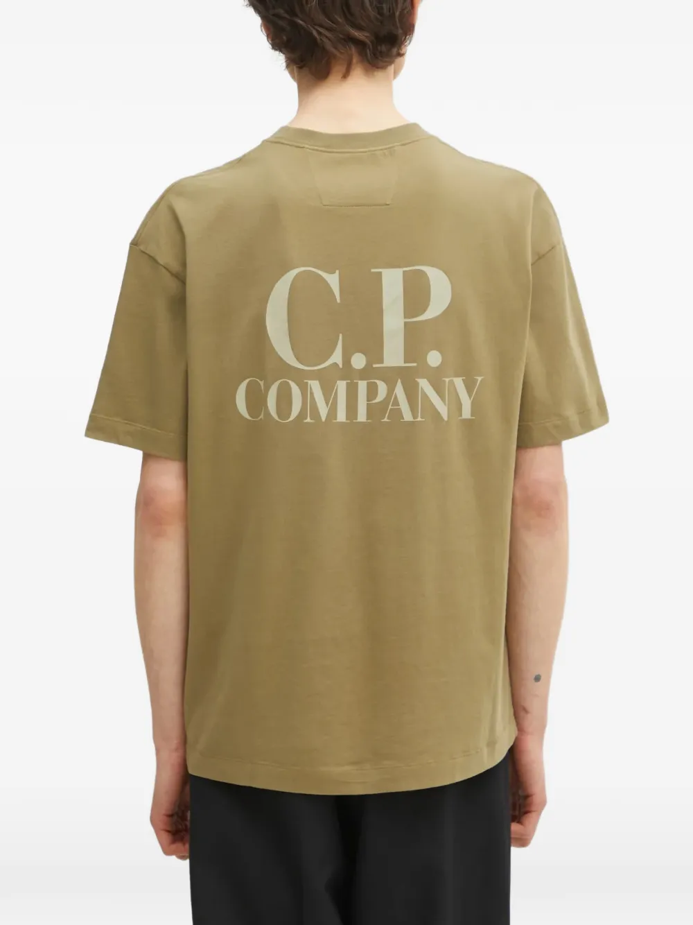 C.P. Company T-shirt met logodetail Groen