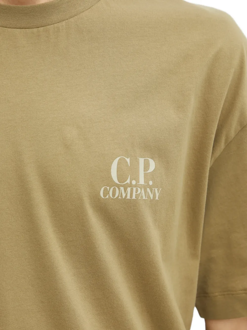 C.P. Company T-shirt met logodetail Groen