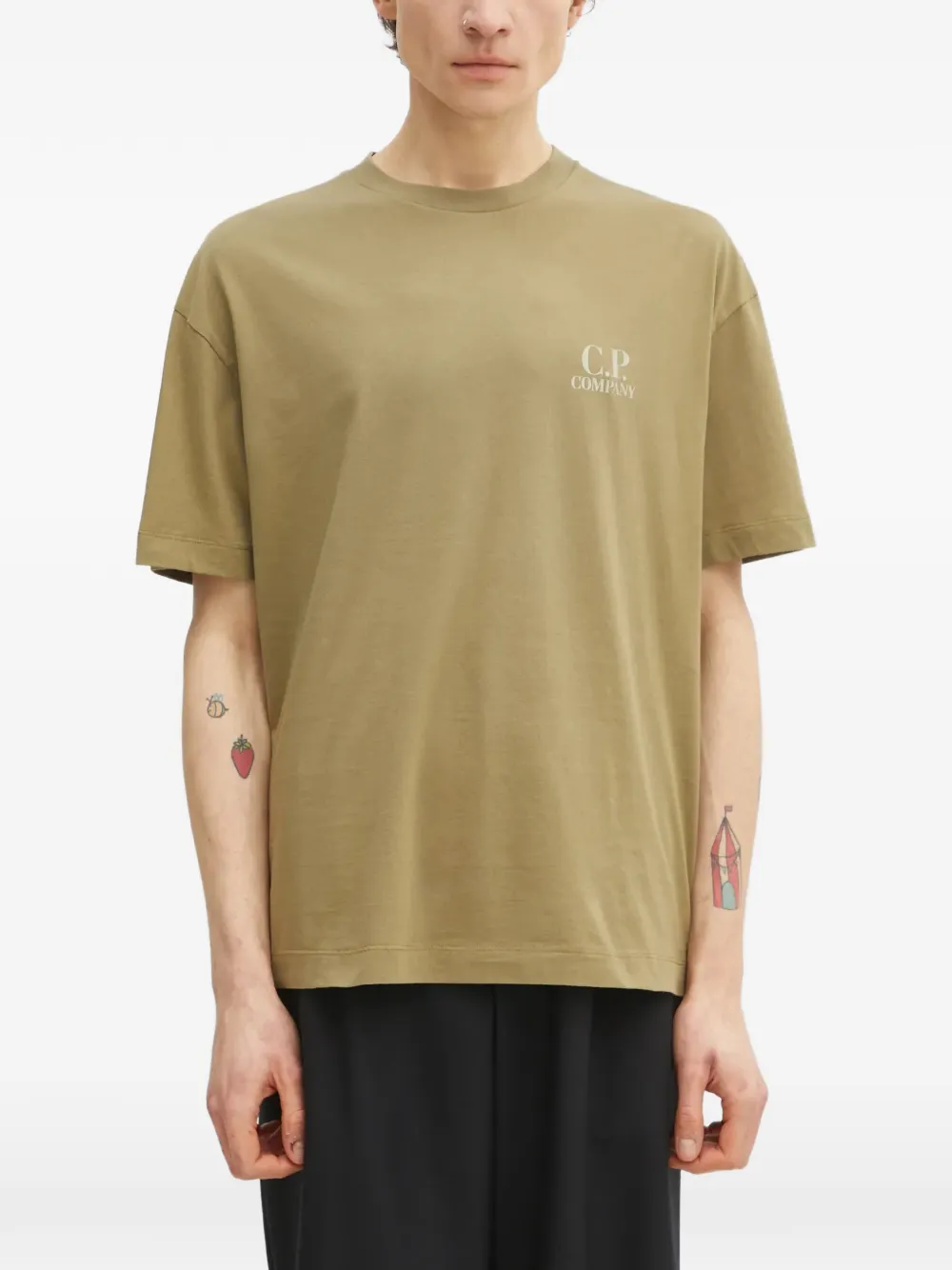 C.P. Company logo-detail T-shirt - Verde