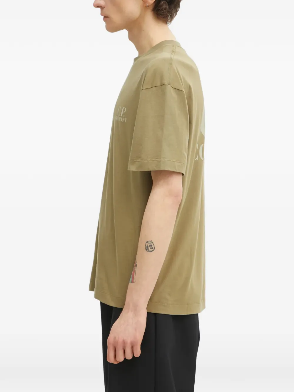 C.P. Company T-shirt met logodetail Groen