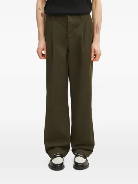 C.P. Company pleated straight-leg trousers