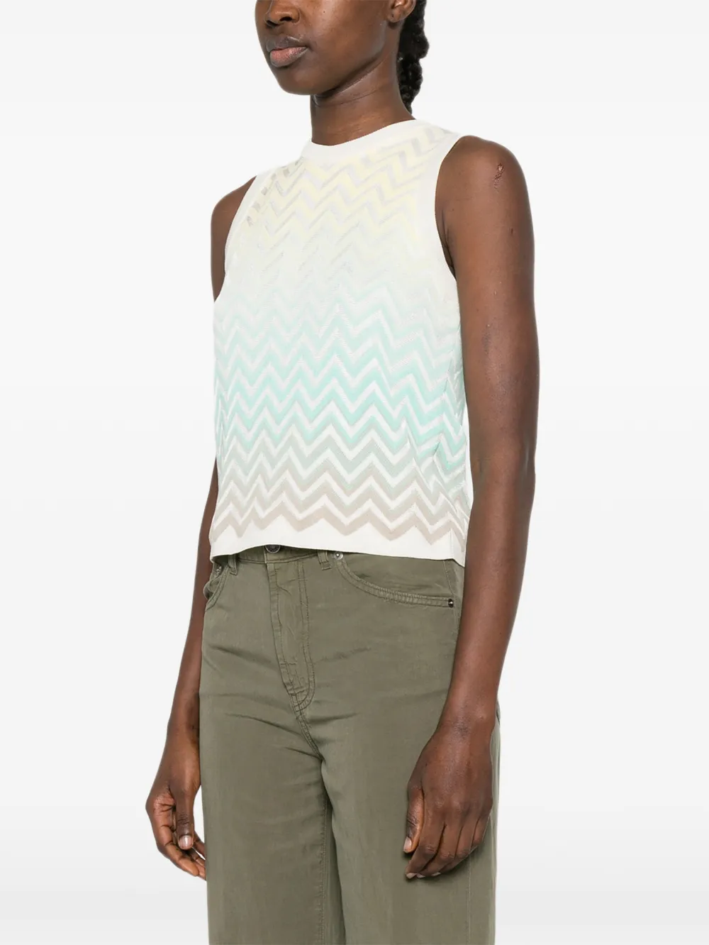  Missoni Chevron-pattern Top - Neutrals 