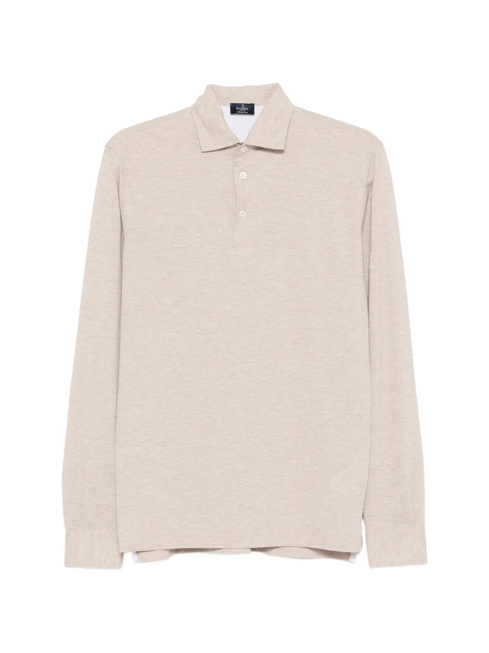 Barba long-sleeve polo shirt - Toni neutri