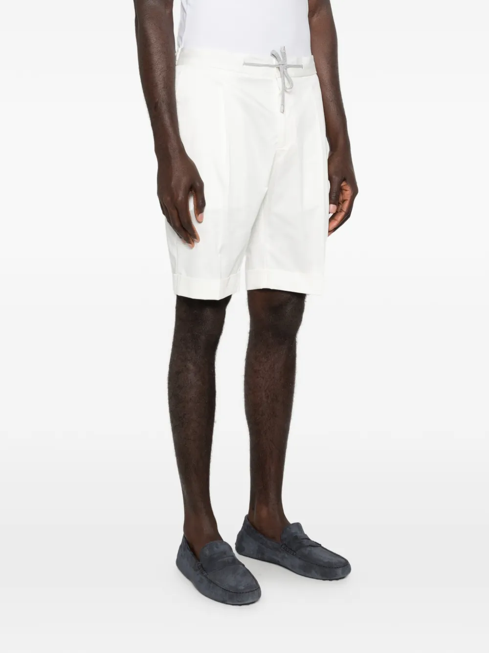  Barba Drawstring Shorts - White 