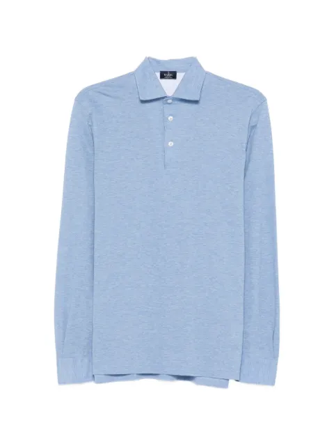 Barba long-sleeve polo shirt