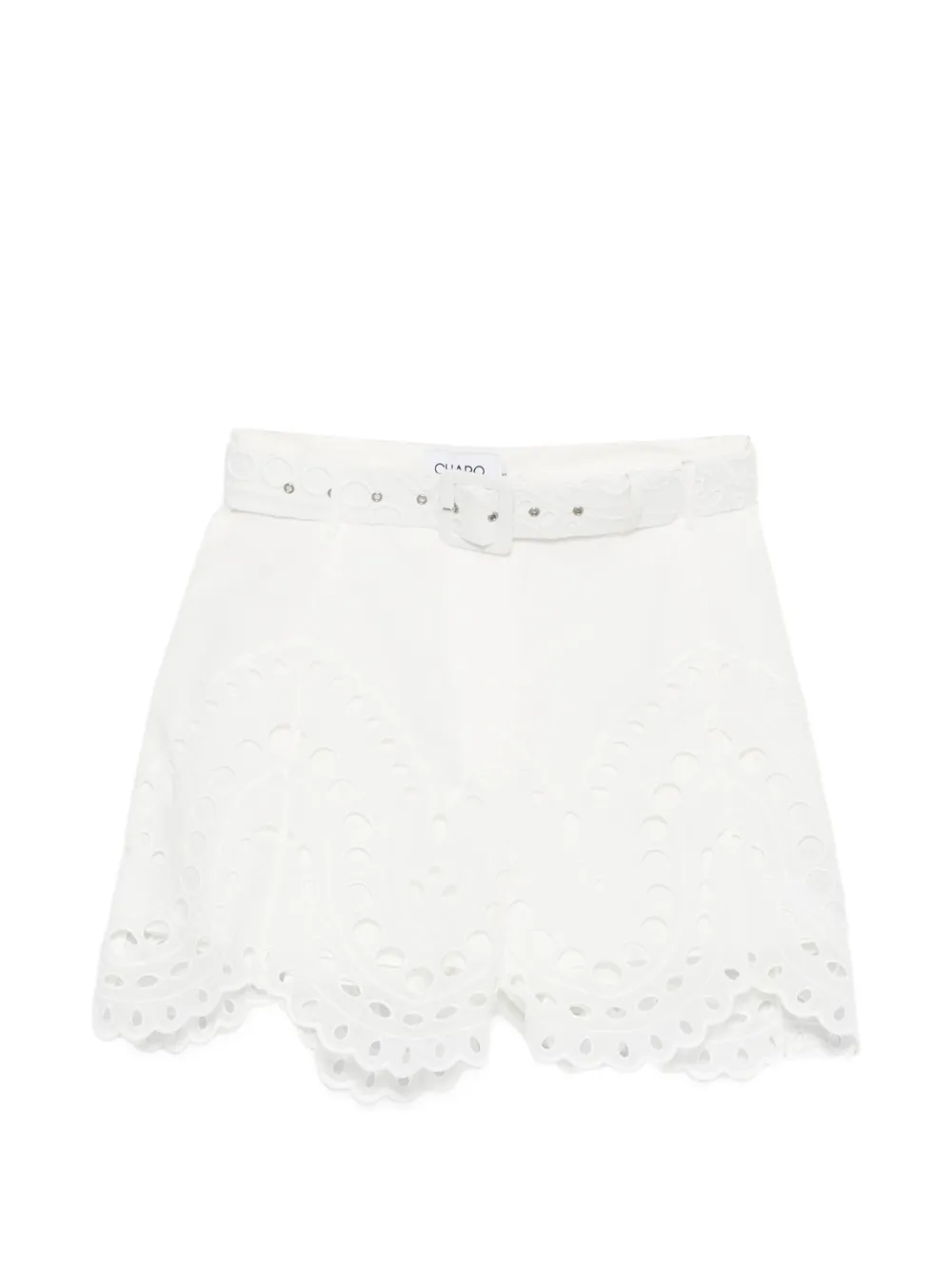 Charo Ruiz Ibiza Dune belted shorts - Bianco