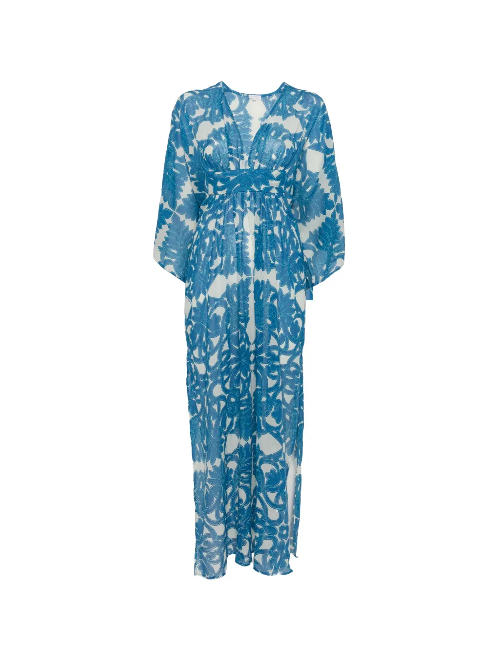 Poupette St Barth floral-print beach maxi dress - Blau