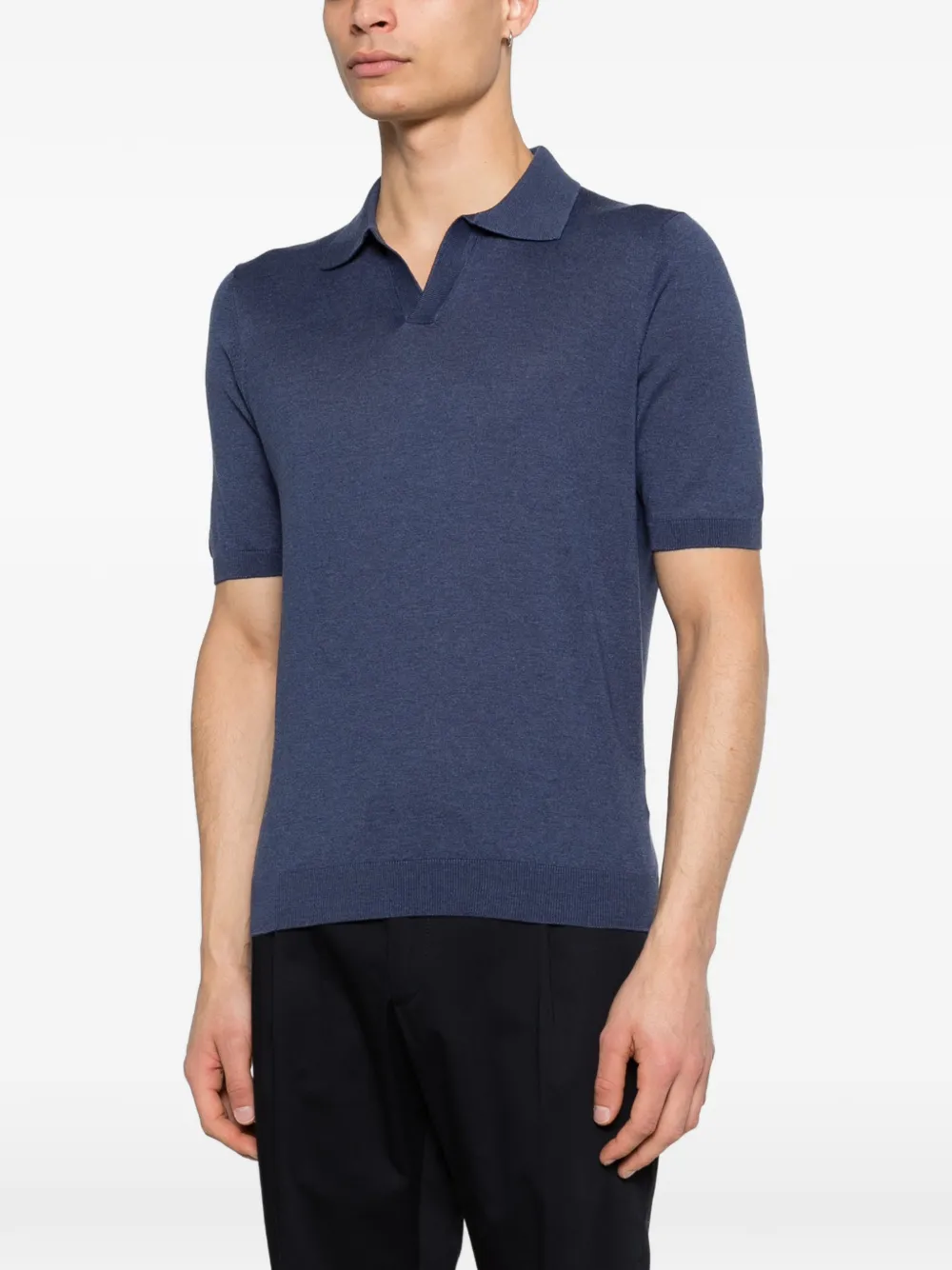 Barba Napoli T-shirt met korte mouwen Blauw