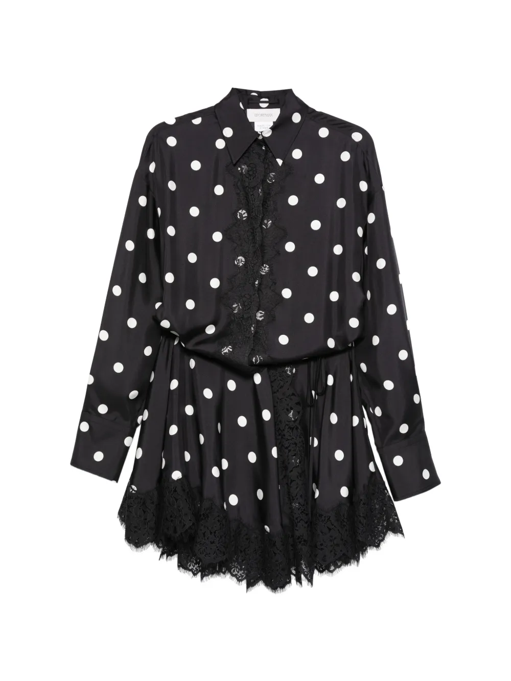 Sportmax polka dot lace dress - Nero