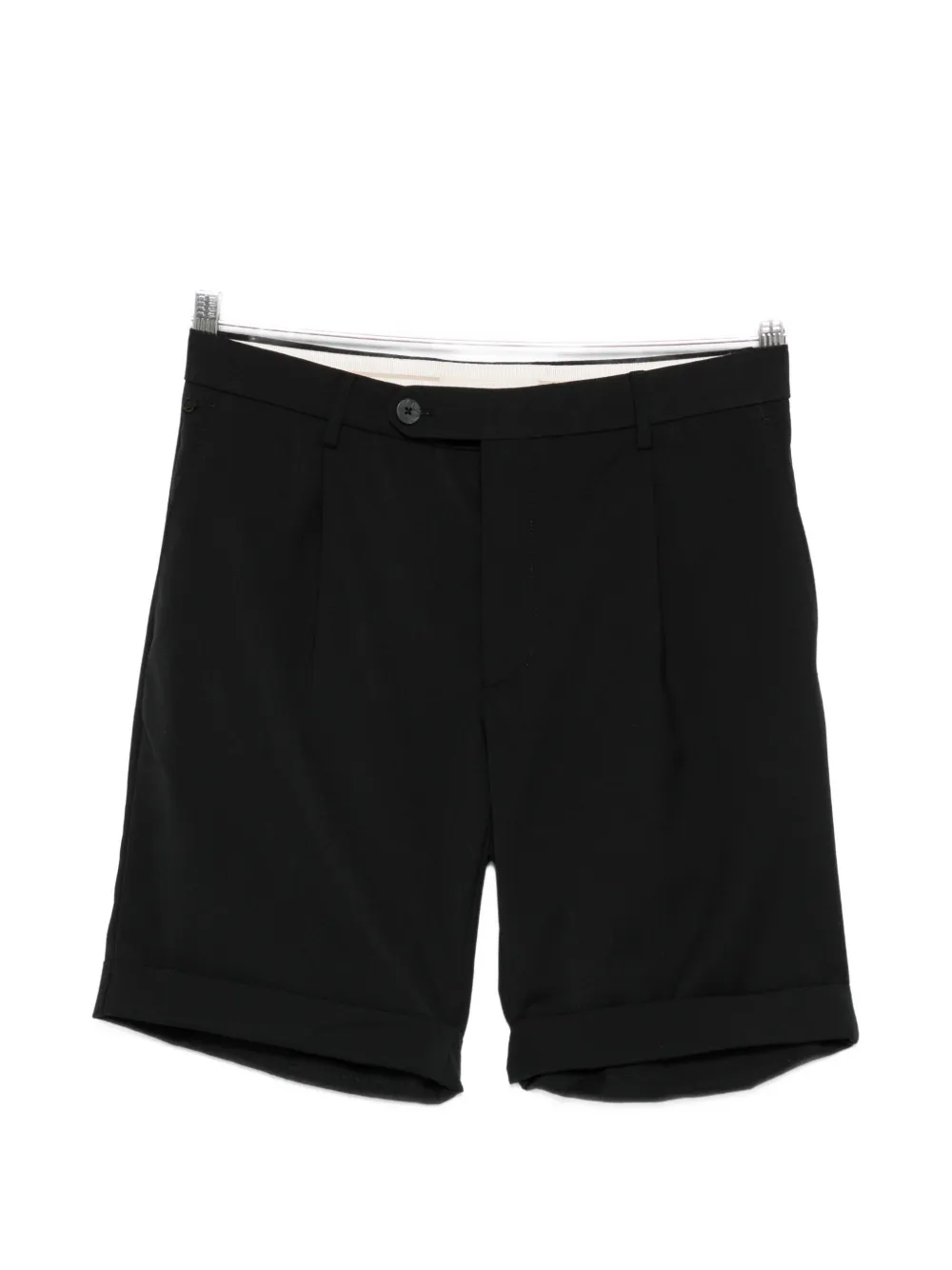 Gta pleated rolled hem shorts - Nero