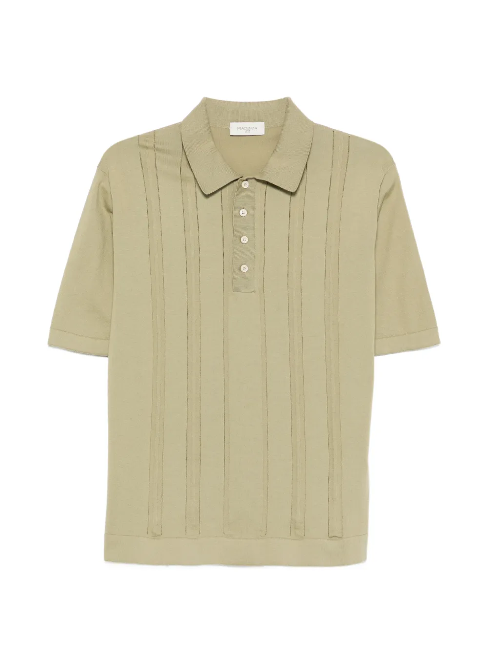 Piacenza 1733 ribbed panelled polo shirt - Grün