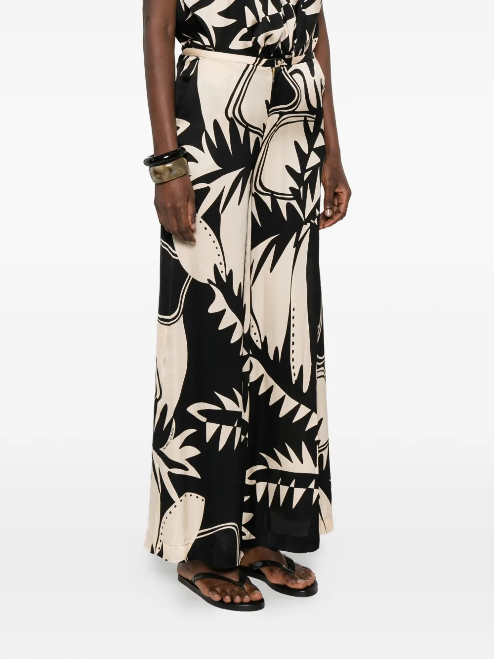  Poupette St Barth Clea Print-detail Palazzo Pants - Neutrals 