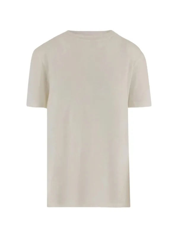 The Row Serata Crew Neck T-shirt in Neutrals