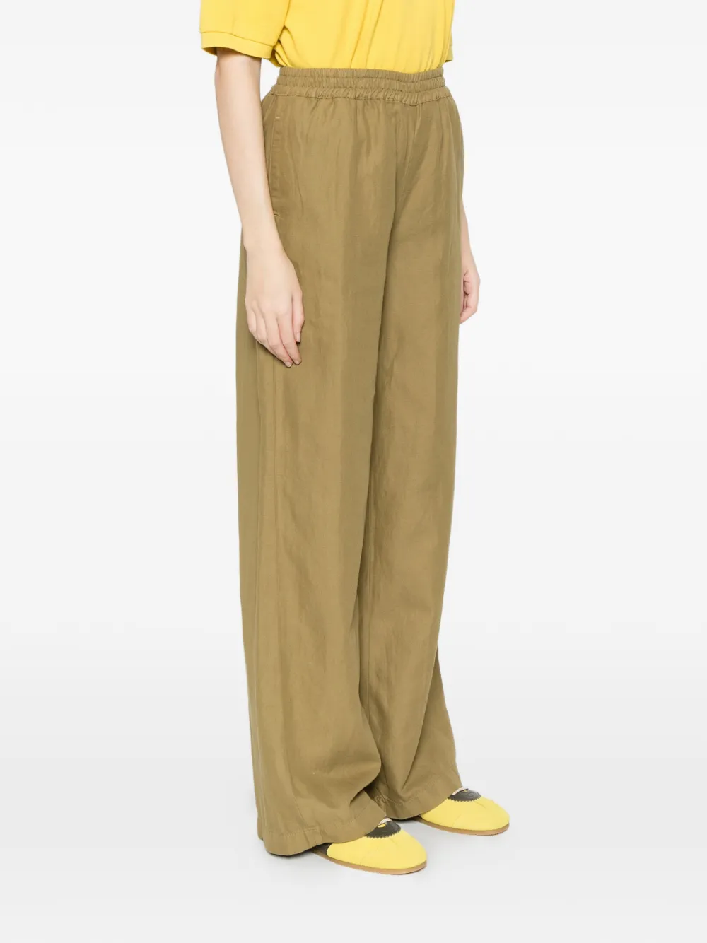  Aspesi Elasticated-waist Trousers - Green 