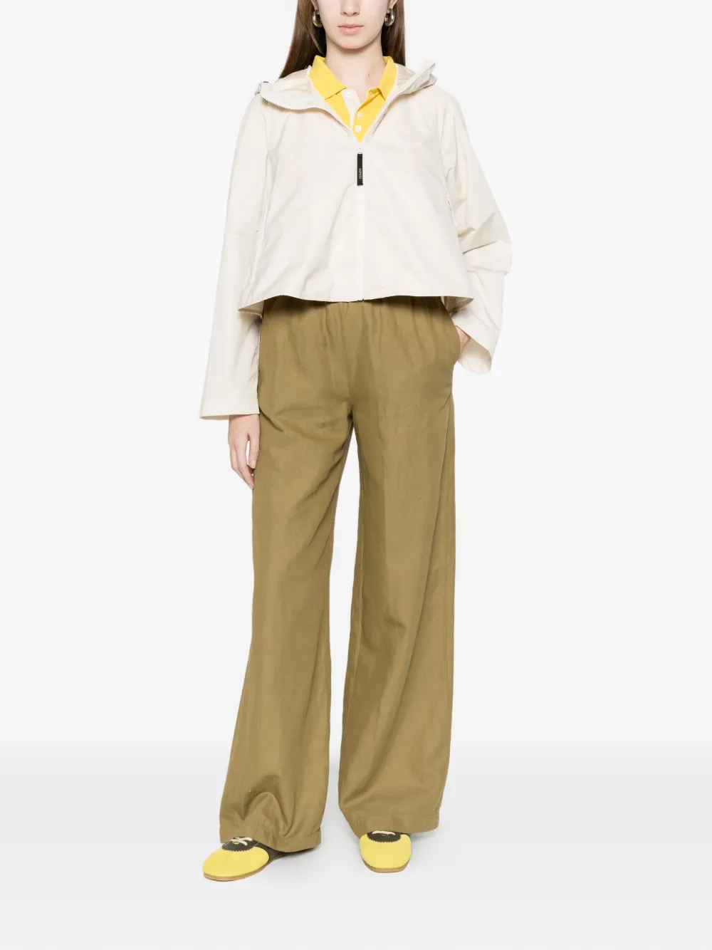  Aspesi Elasticated-waist Trousers - Green 