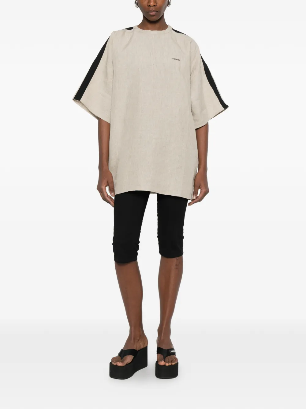 Coperni Zero Waste Stripe T-shirt In Neutral
