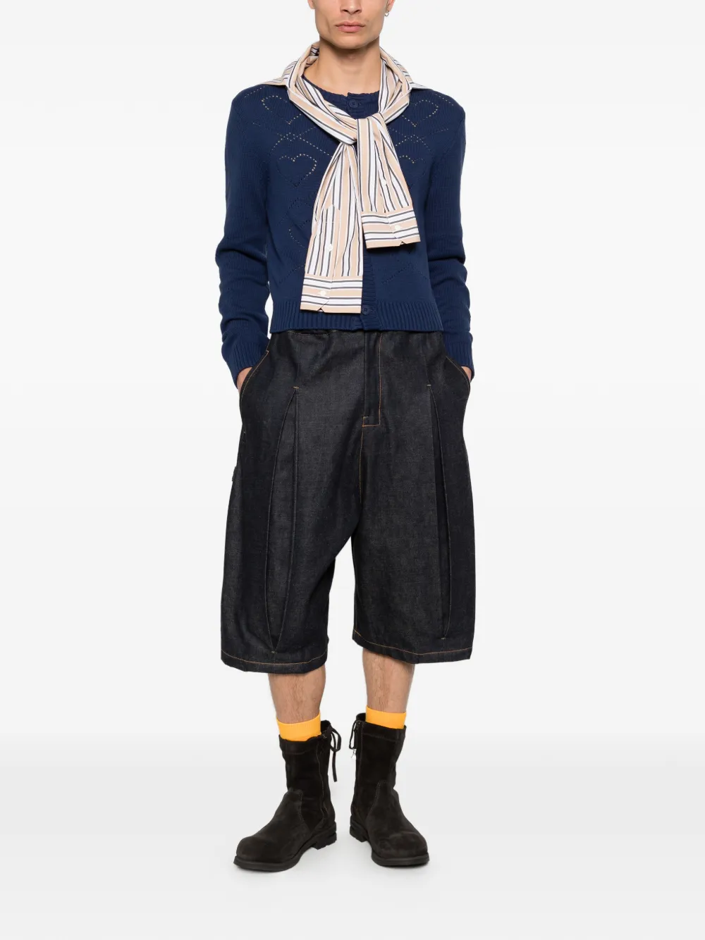 Charles Jeffrey Loverboy Button-up vest Blauw