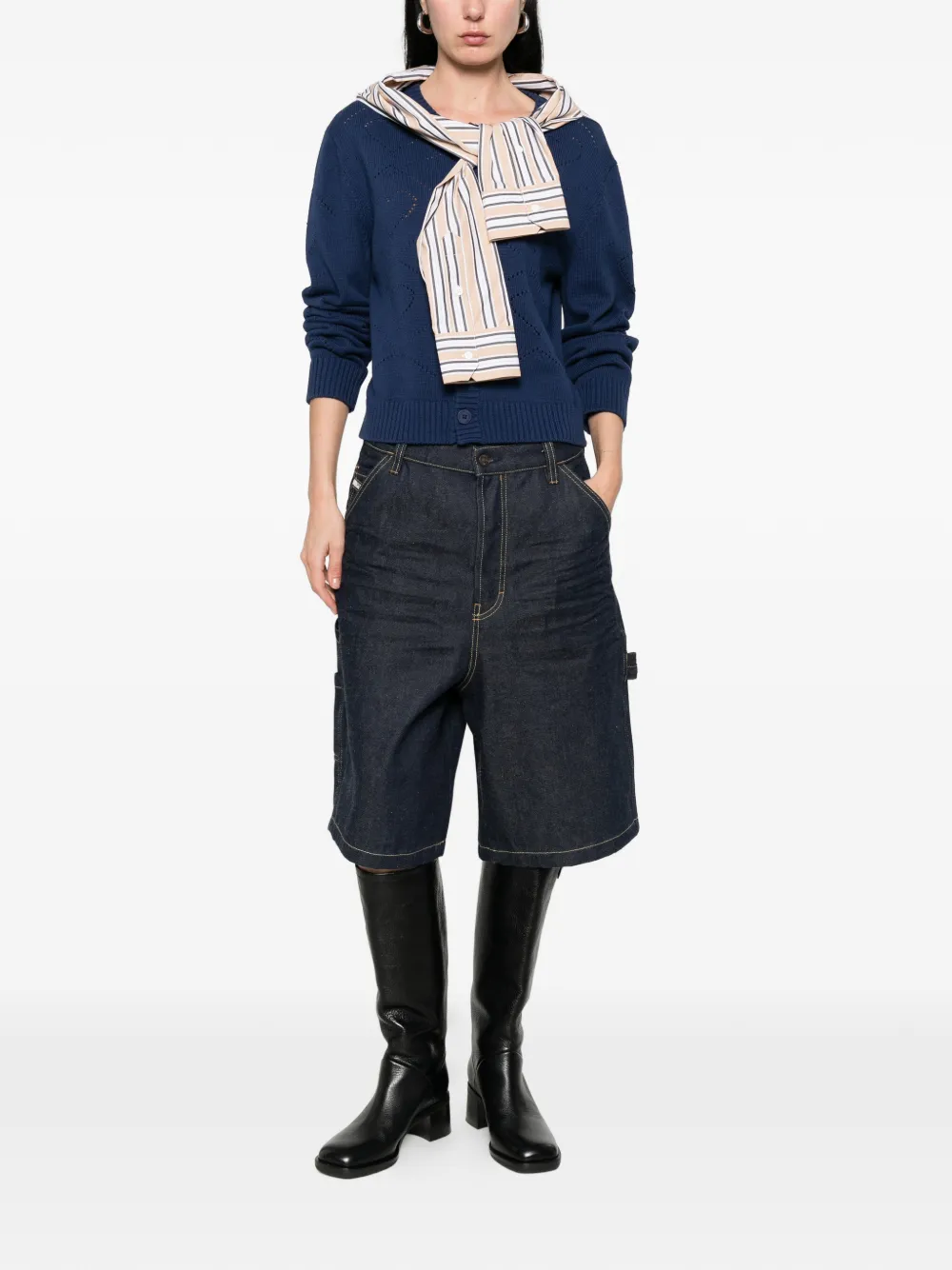 Charles Jeffrey Loverboy Button-up vest Blauw