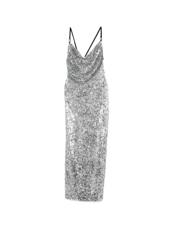 Coperni sequin-embellished Maxi Dress | Silver