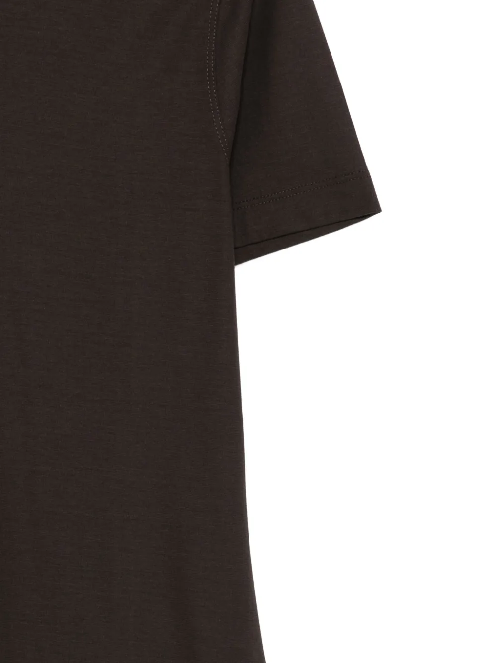  Kired Short-sleeve Cotton T-shirt - Brown 