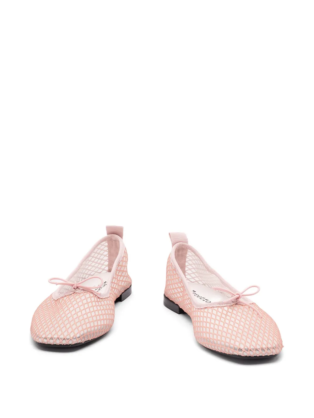 Repetto mesh bow-detail ballet flats Wit